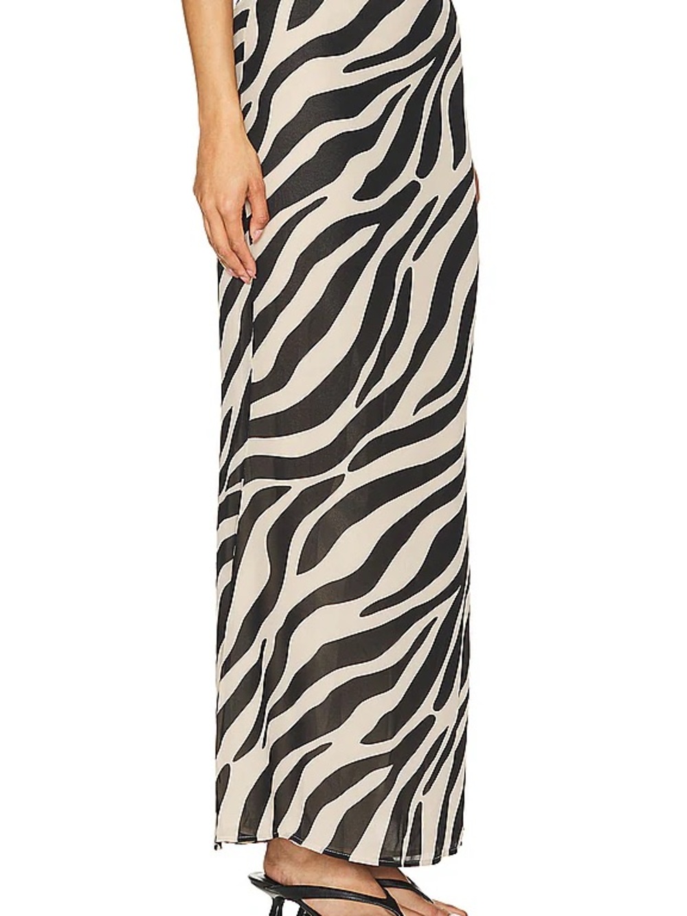 Like new! Worn once—  Superdown Zebra-Print Maxi Skirt in Black and Cream